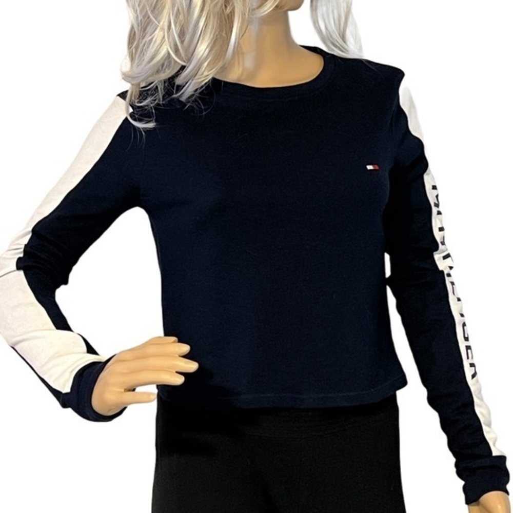 TOMMY HILFIGER Long Sleeve Ladies Shirt Top Sz XSmall